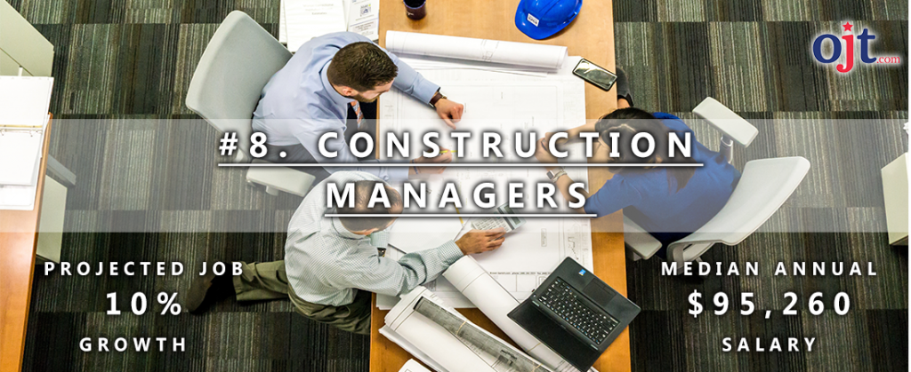 Construction managers are #8 on the list