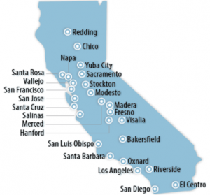 California Locations for Job Training